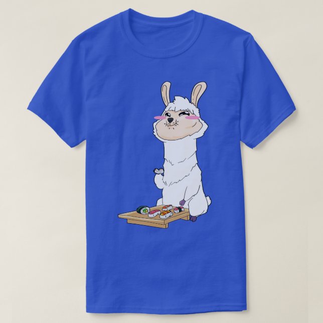 Llama Sushi Kawaii T-Shirt (Design vorne)