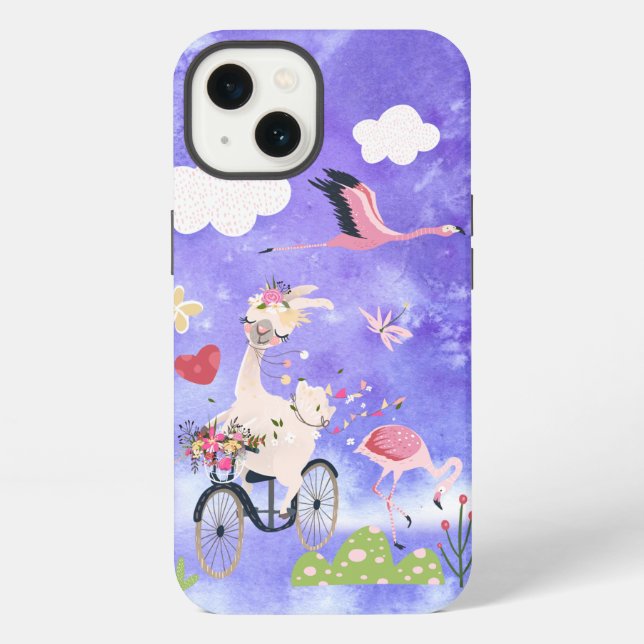 Llama-Tagesplaner iPhone Hülle (Rückseite)