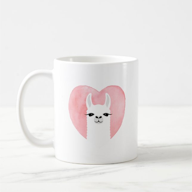 Llama-Tasse Kaffeetasse (Links)