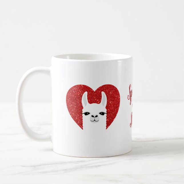 Llama-Tasse Kaffeetasse (Links)