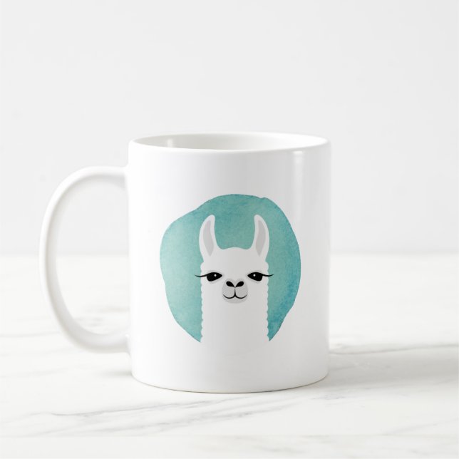Llama-Tasse Kaffeetasse (Links)