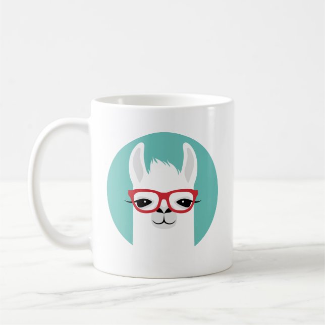 Llama-Tasse Kaffeetasse (Links)