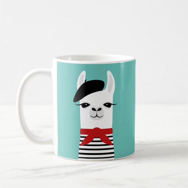 Llama-Tasse Kaffeetasse (Links)