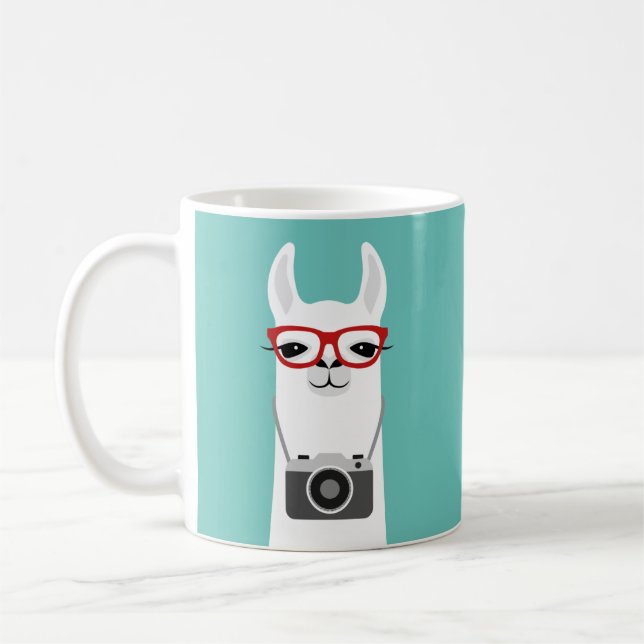 Llama-Tasse Kaffeetasse (Links)