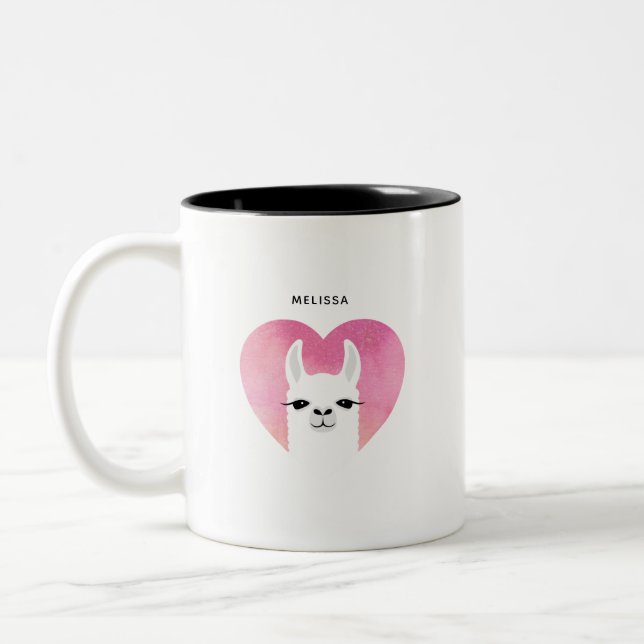 Llama-Tasse Zweifarbige Tasse (Links)