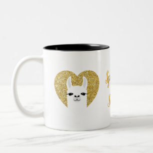Llama-Tasse Zweifarbige Tasse