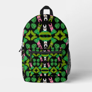 Llama Themed Print Bedruckter Rucksack