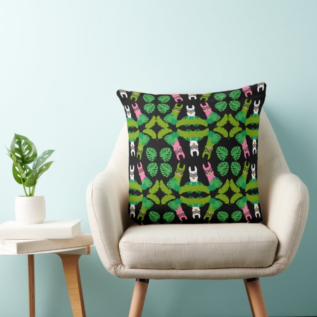 Llama Themed Print Kissen (Stuhl )