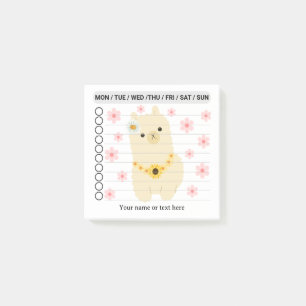 Llama To do list Post-it Notes Post-it Klebezettel