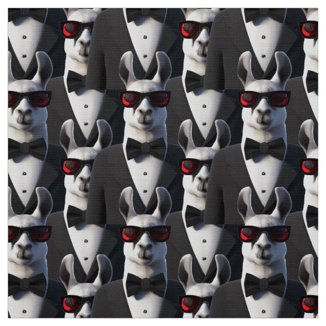 Llama Tux Sonnenbrillen Muster Stoff (Muster)