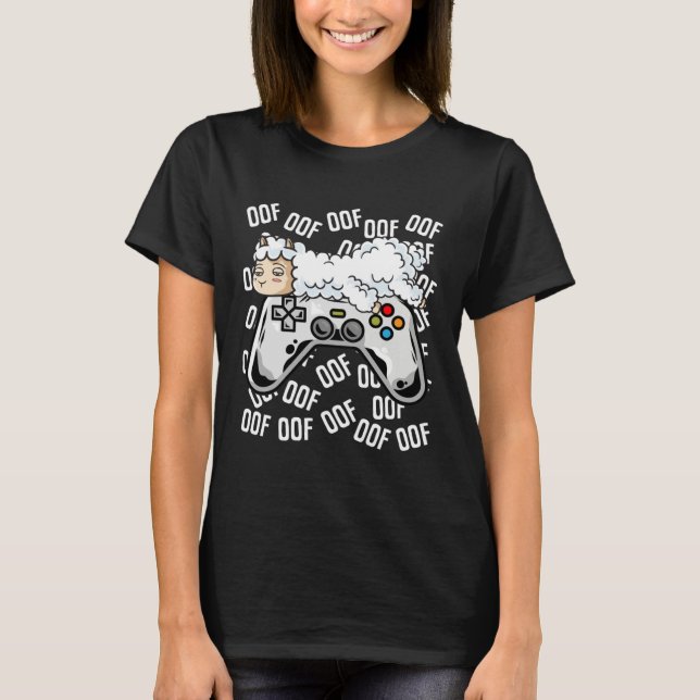Llama Video Game Noob Oof  Kids Boys Girls T-Shirt (Vorderseite)