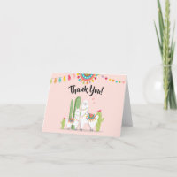 Llama Vielen Dank Karte Fiesta Cactus Alpaca Dusch