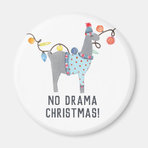 Llama-Weihnachtsmotiv Magnet