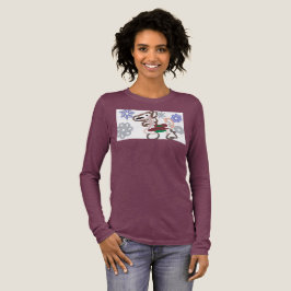 Llama winter fun Tri-Blend shirt
