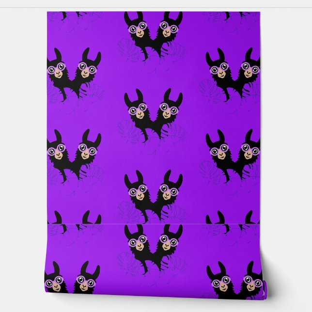 Llama-Wohngestaltung Tapete (Abrollen)