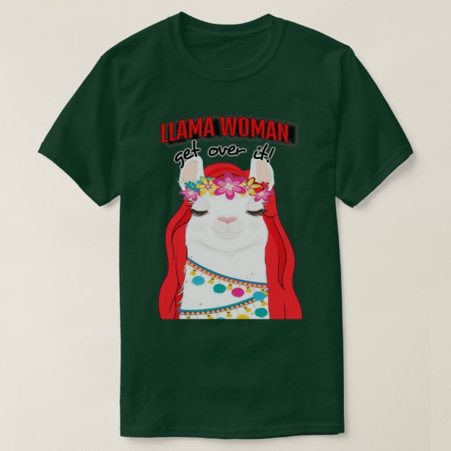 Llama Woman T-Shirt (Design vorne)