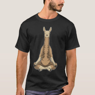 Llama Yoga Fitness Meditation T-Shirt