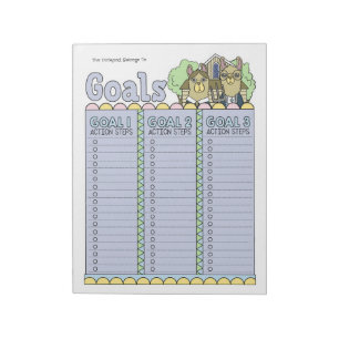 Llama-Zielplaner Individuelles Notizbuch Notizblock