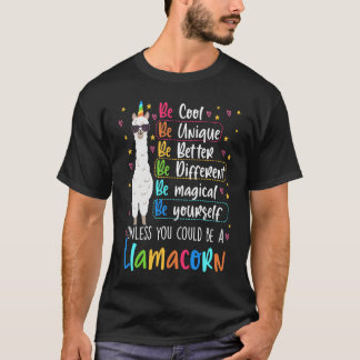 Llamacorn-Grafik für Lehrer und Schüler T-Shirt