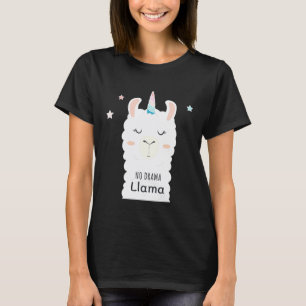Llamacorn Kein Drama Lama Großes Lama Einhorn T-Shirt