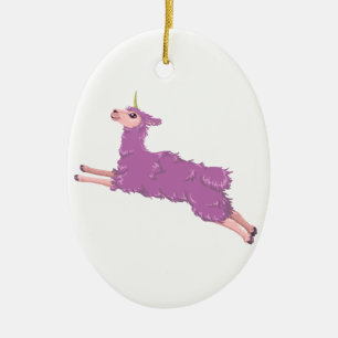 Llamacorn Keramikornament