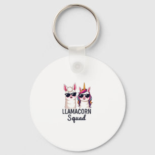 Llamacorn Squad Lustiges Einhorn Llama Squad Weihn Schlüsselanhänger