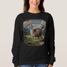 Llamadillo Fotografischer Combo Kreatur Funny Sweatshirt