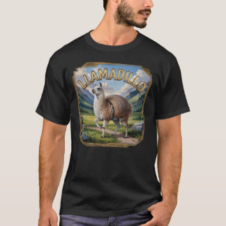 Llamadillo Fotografischer Combo Kreatur Funny T-Shirt
