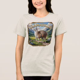 Llamadillo Fotografischer Combo Kreatur Funny Tri-Blend Shirt
