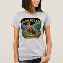 Llamadillo Illustration Combo Creature Funny