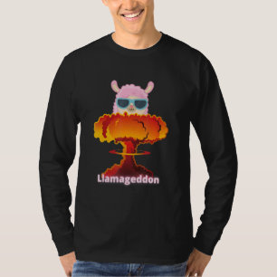 Llamageddon Alpacalypse Weird Alpacaca Llama 3 T-Shirt