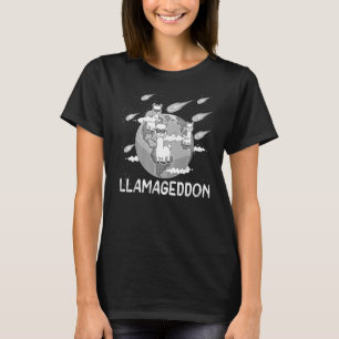 Llamageddon Süße Tier für Männer Frauen Llama 4 T-Shirt