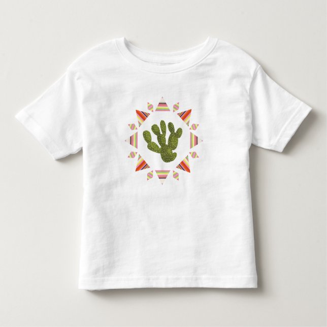 Llamarama Collection | Kaktus Circle Kleinkind T-shirt (Vorderseite)
