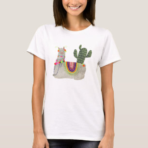 Llamarama Collection   Llamas lächeln T-Shirt