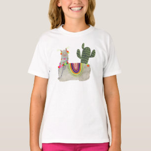 Llamarama Collection Llamas lächeln T-Shirt