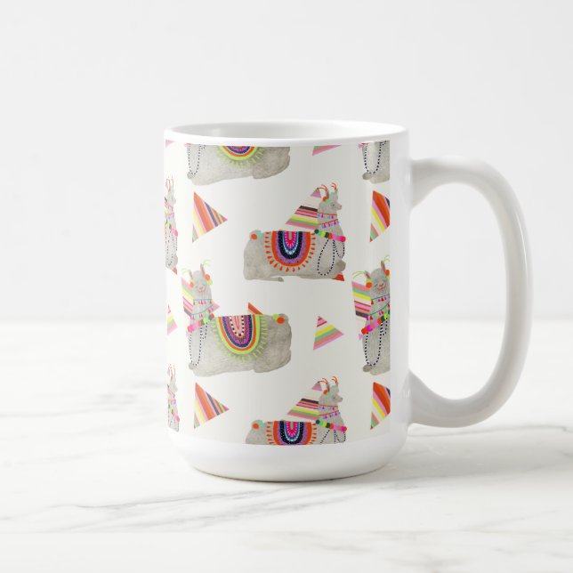 Llamarama Collection Muster II Kaffeetasse (Rechts)