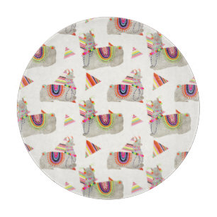 Llamarama Collection Muster II Schneidebrett