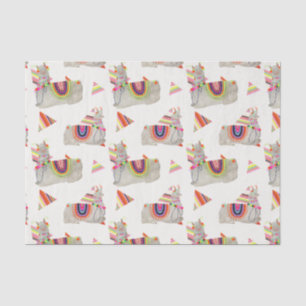Llamarama Collection Muster II Seidenpapier