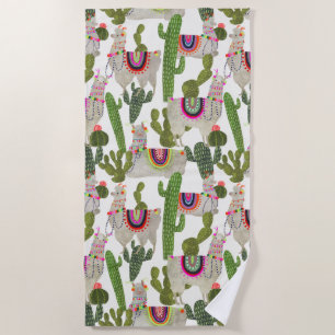 Llamarama Collection Muster Strandtuch