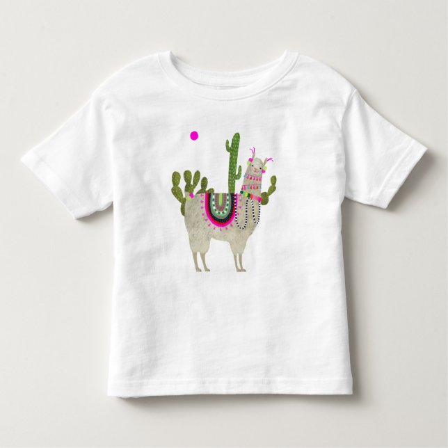 Llamarama Collection | Niedlich Lllamas Kleinkind T-shirt (Vorderseite)
