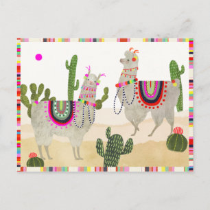 Llamarama Collection   Niedlich Lllamas Postkarte