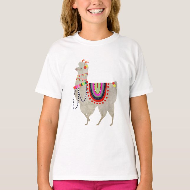 Llamarama Collection | Niedlich Lllamas T-Shirt (Vorderseite)
