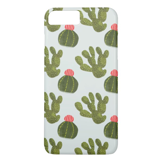 Llamarama Collection | Niedliches Kaktusmuster Case-Mate iPhone Hülle (Rückseite)