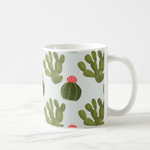 Llamarama Collection   Niedliches Kaktusmuster Kaffeetasse