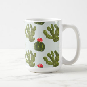 Llamarama Collection   Niedliches Kaktusmuster Kaffeetasse