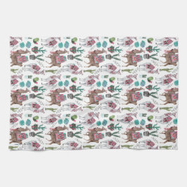 Llamas cactus Pattern | Küchentücher