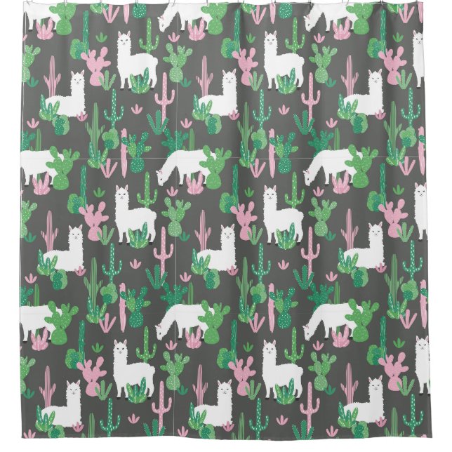 Llamas-Duschvorhang Duschvorhang (Vorderseite)