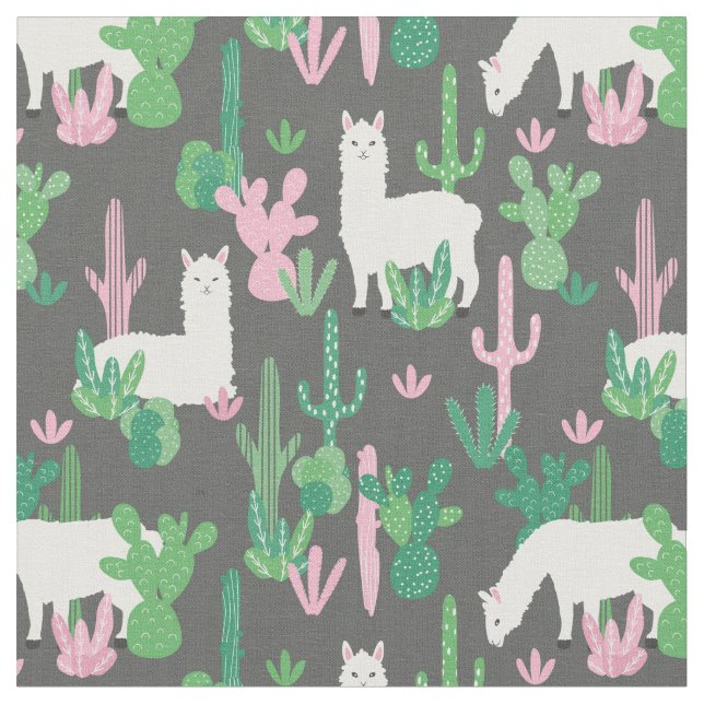Llamas Fabric Stoff (Nahaufnahme)