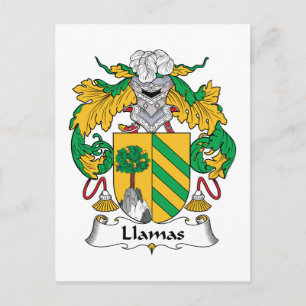 Llamas Familienwappen Postkarte