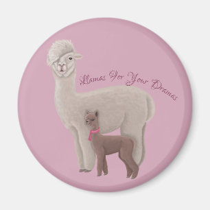 Llamas für deine Dramen Magnet